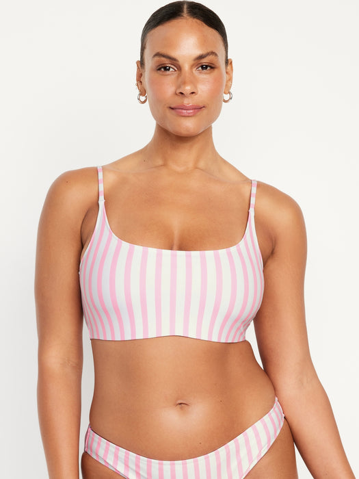 Scoop-Neck Bikini Swim Top