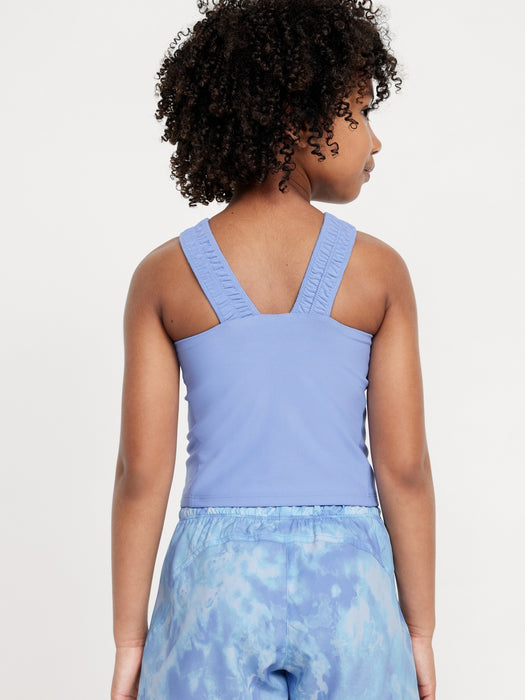 PowerSoft Ruched-Strap Tank Top for Girls