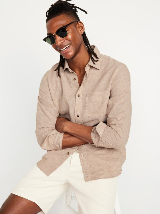 Classic Fit Everyday Linen-Blend Shirt