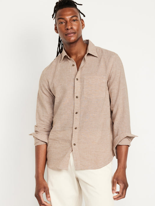 Classic Fit Everyday Linen-Blend Shirt