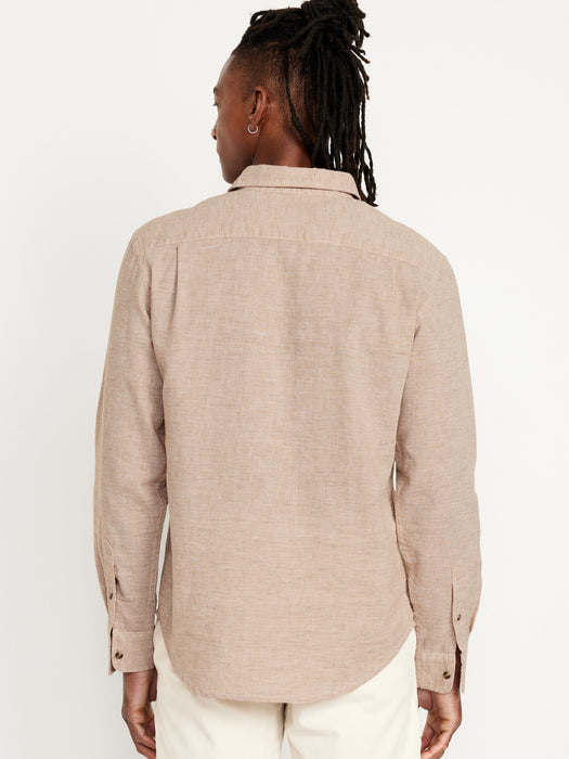 Classic Fit Everyday Linen-Blend Shirt