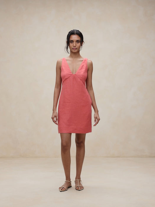 Lina Linen Mini Dress