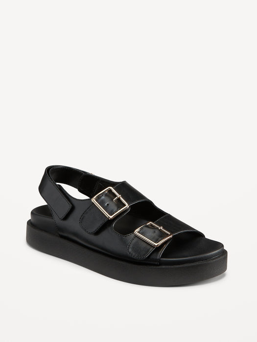 Chunky Buckle Strap Sandal