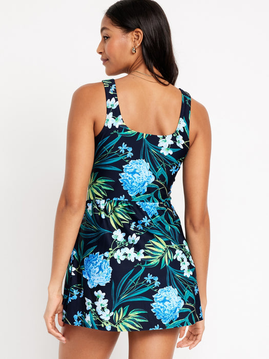 Side-Tie Swim Dress