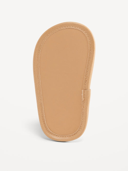 Faux-Leather Floral Cutout Sandals for Baby