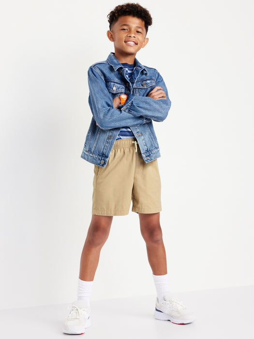 Above Knee Twill Pull-On Shorts for Boys