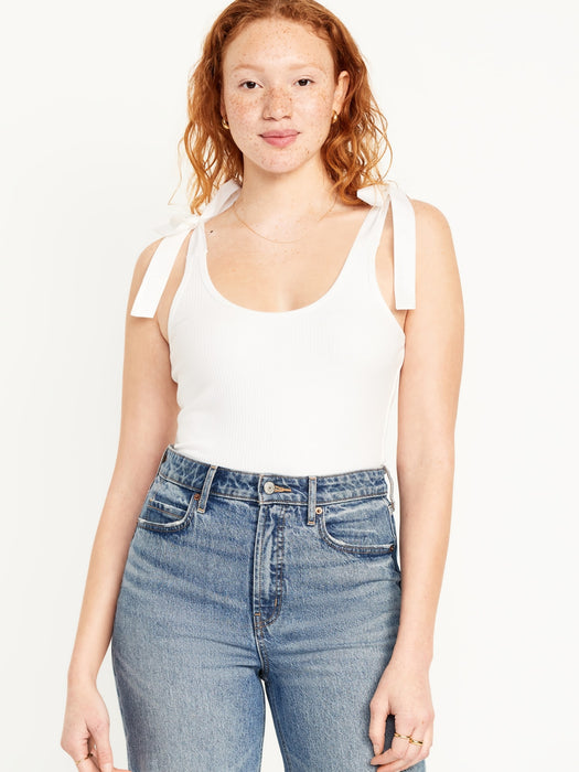 Tie-Strap Tank Top Bodysuit