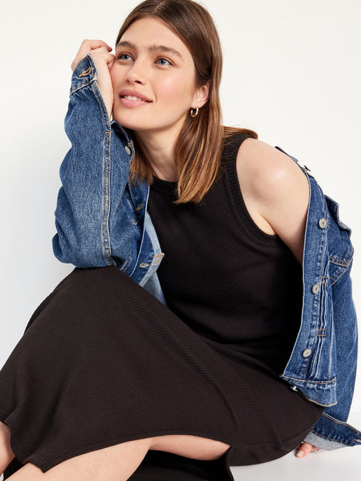 Sleeveless Racerback Maxi Dress