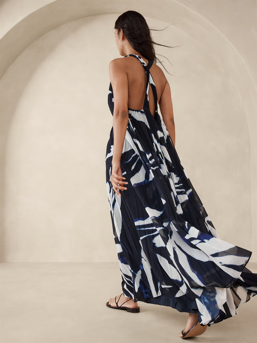 Odetta Pleated Maxi Dress