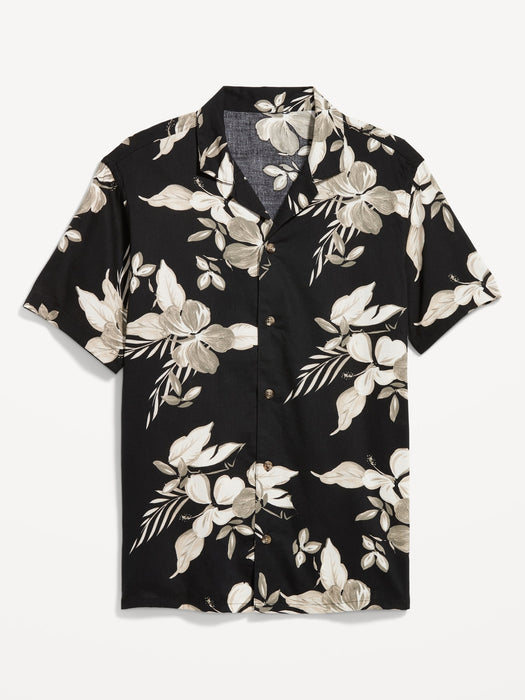 Short-Sleeve Printed Camp Shirt