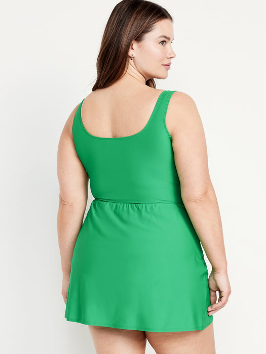 Side-Tie Swim Dress