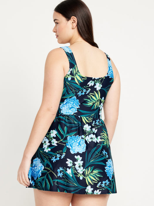 Side-Tie Swim Dress