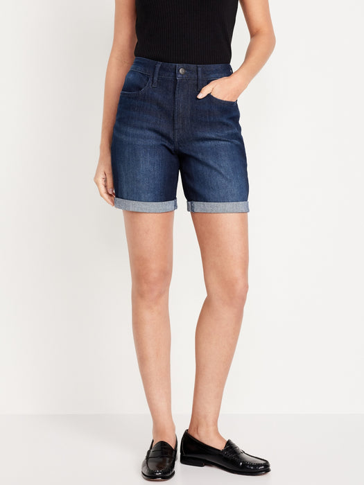 High-Waisted Wow Jean Shorts -- 7-inch inseam