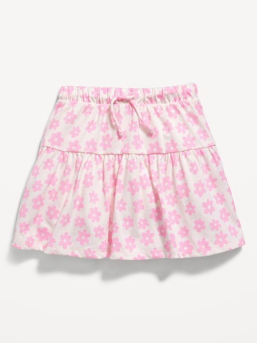 Tiered Jersey-Knit Skort for Toddler Girls