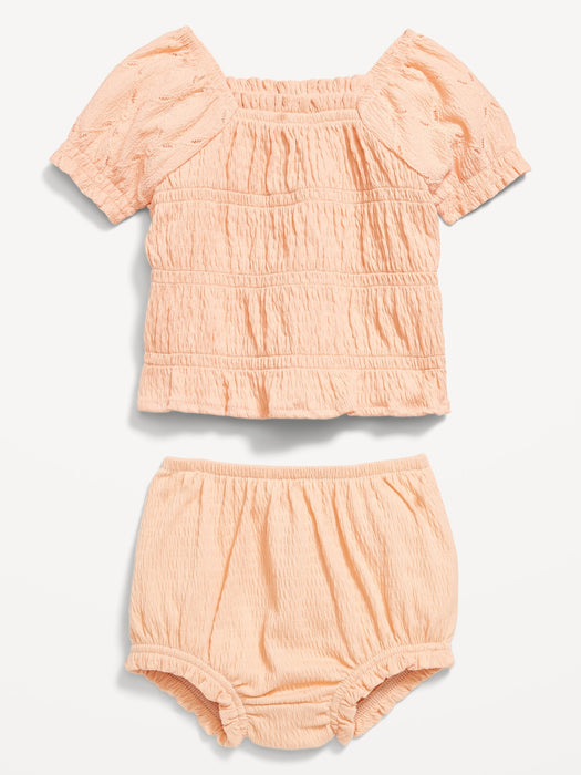 Smocked Top & Bloomer Shorts Set for Baby