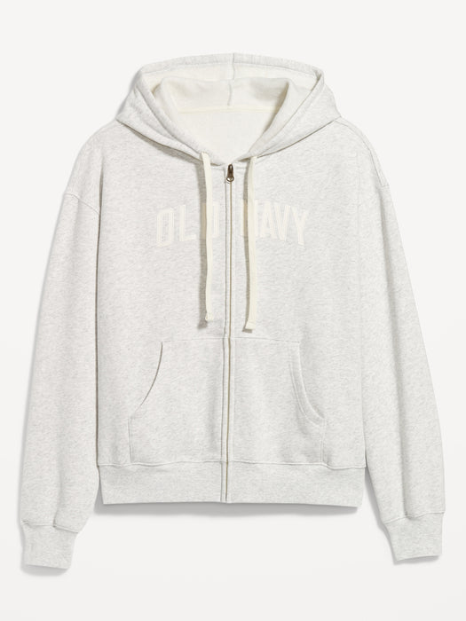 Logo Zip Hoodie Sweatshirt