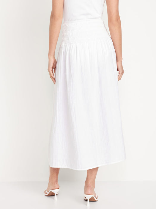 Crinkle Gauze Maxi Skirt