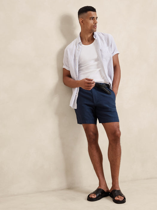 Lino 7" Linen Short