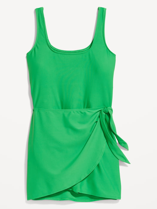 Side-Tie Swim Dress