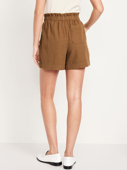 Extra High-Waisted Utility Shorts -- 4-inch inseam