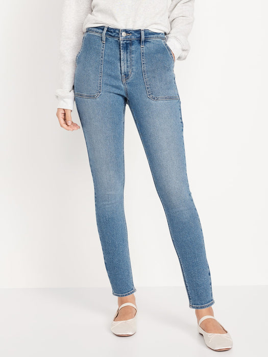 High-Waisted Rockstar Super-Skinny Jeans