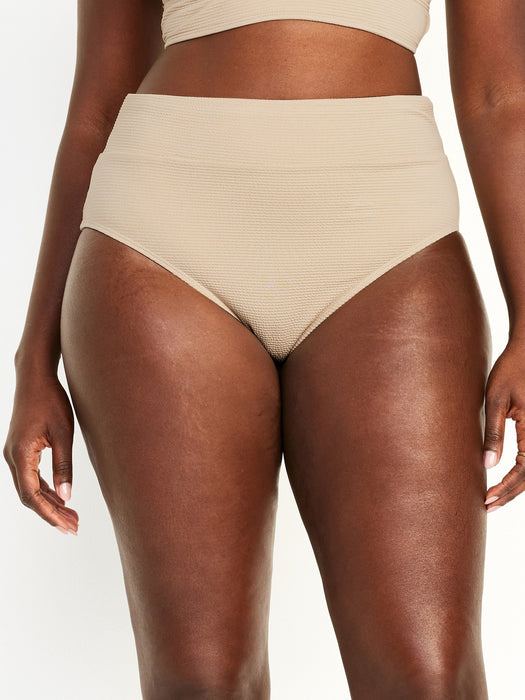 High-Waisted French-Cut Bikini Swim Bottoms