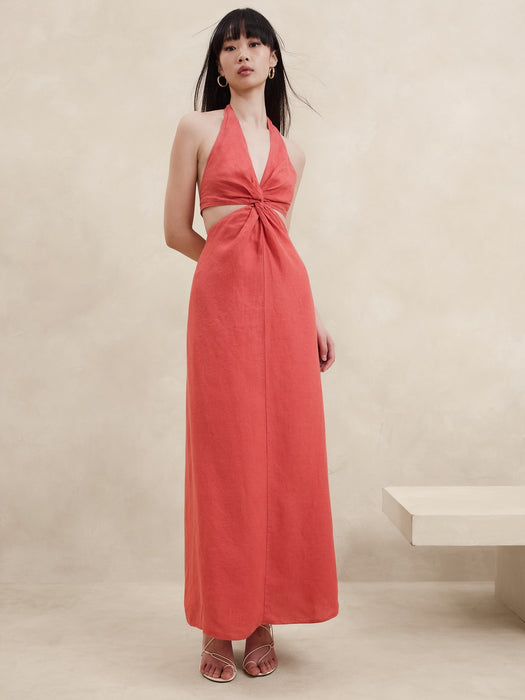 Lisa Linen Midi Dress