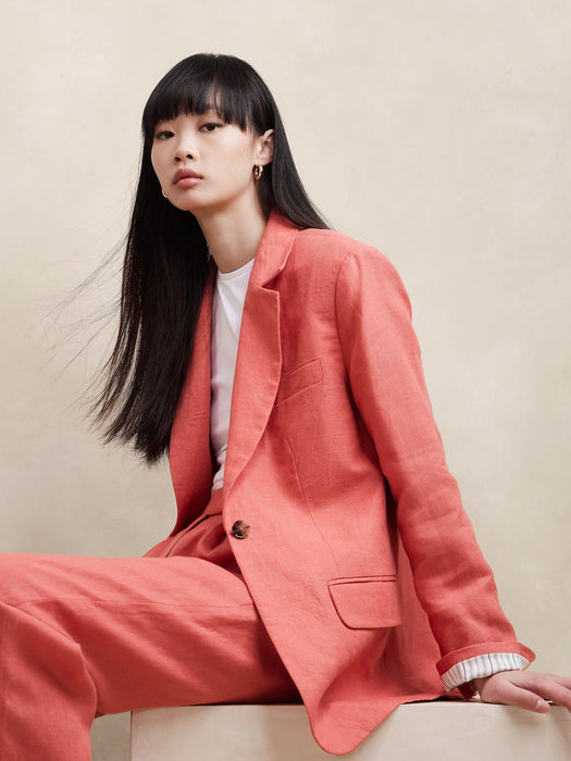 Lina Relaxed Linen Blazer