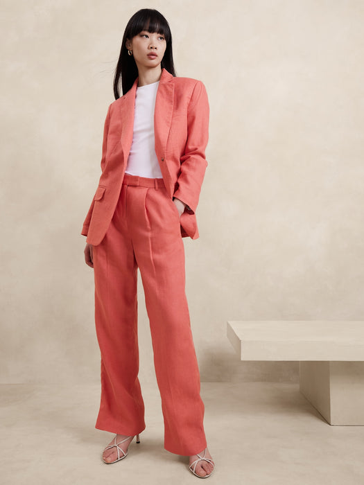 Lina Relaxed Linen Blazer
