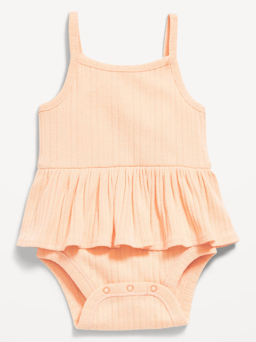 Sleeveless Peplum Bodysuit for Baby