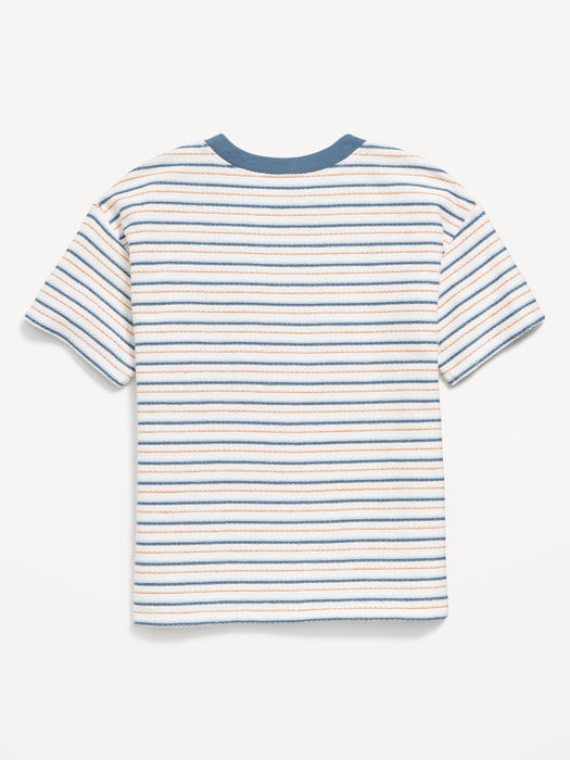 Oversized French-Terry Pocket T-Shirt for Toddler Boys