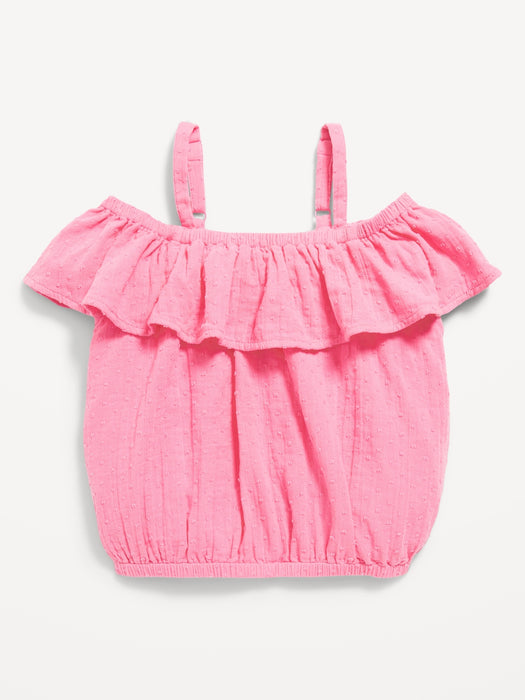Off-Shoulder Ruffle-Trim Top for Girls