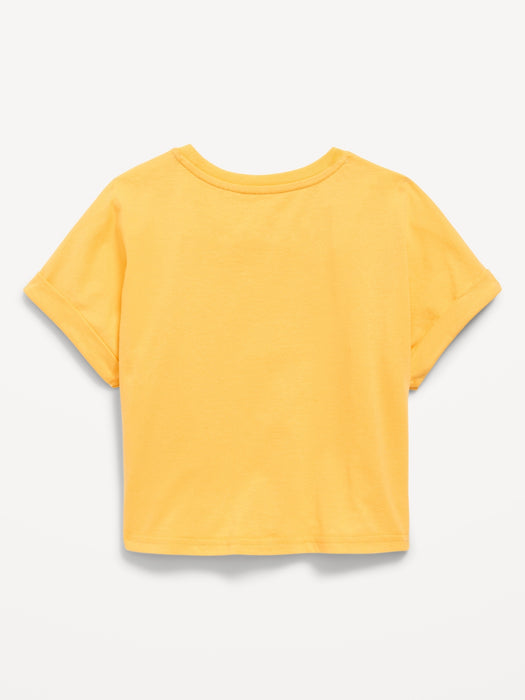 Dolman-Sleeve Licensed Graphic T-Shirt for Girls