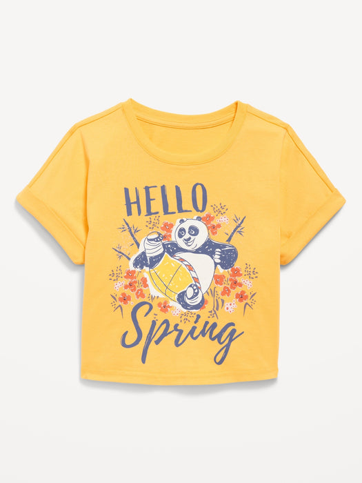 Dolman-Sleeve Licensed Graphic T-Shirt for Girls