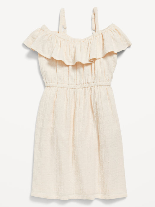 Off-Shoulder Ruffle-Trim Dress for Girls