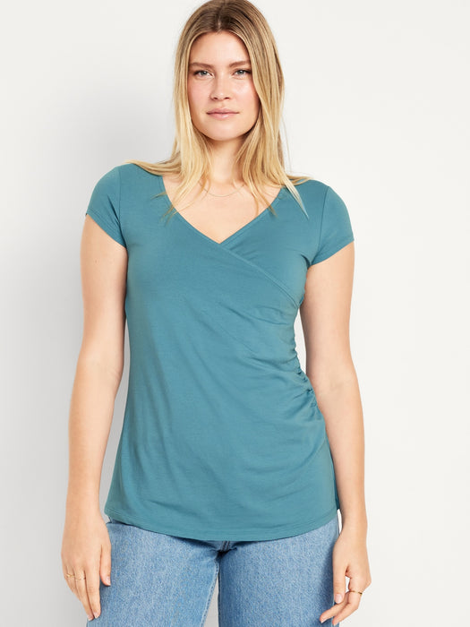Maternity Cross-Front Nursing T-Shirt