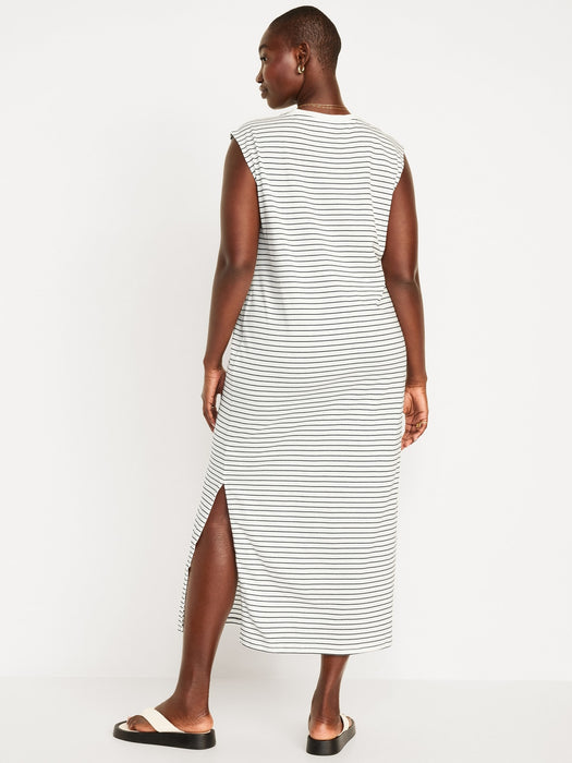 Sleeveless T-Shirt Maxi Dress