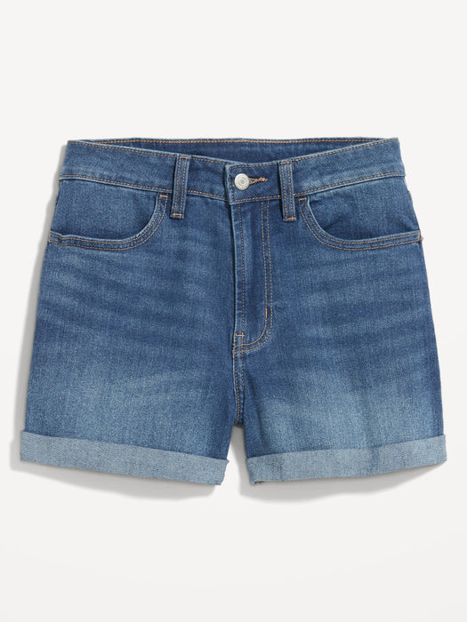 High-Waisted Wow Jean Shorts -- 3-inch inseam
