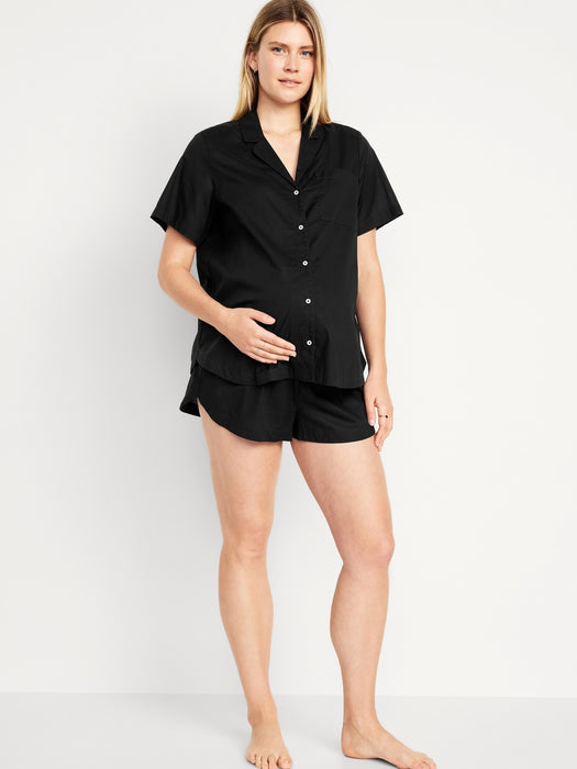 Maternity Poplin Pajama Set