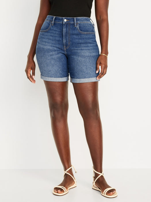 High-Waisted Wow Jean Shorts -- 7-inch inseam