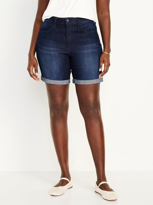 High-Waisted Wow Jean Shorts -- 7-inch inseam