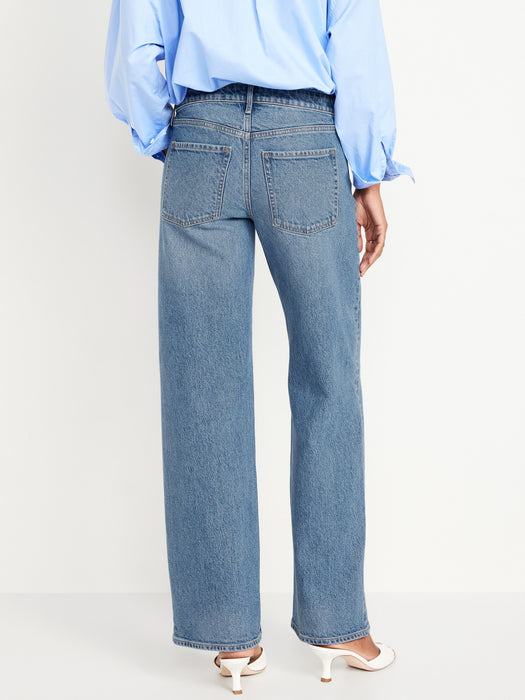 Mid-Rise Wide-Leg Jeans for Women