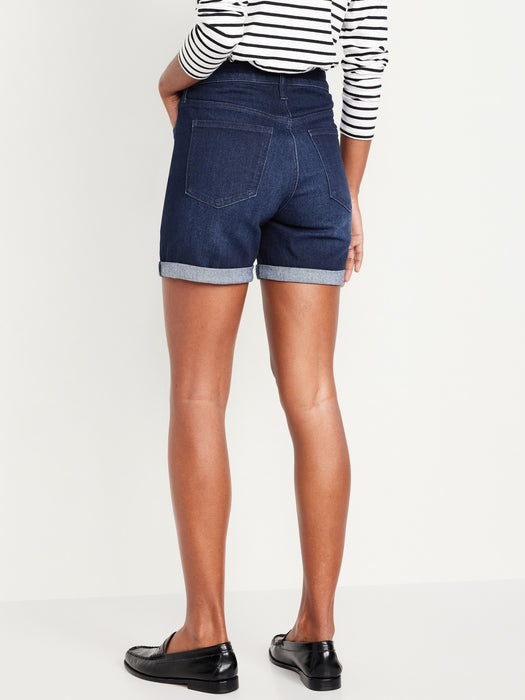 High-Waisted Wow Jean Shorts -- 5-inch inseam