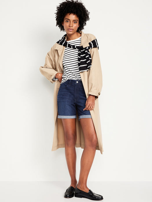 High-Waisted Wow Jean Shorts -- 5-inch inseam