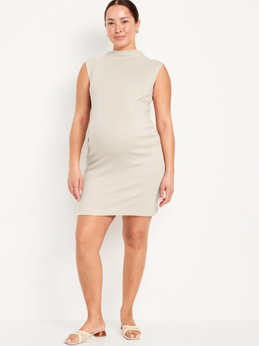 Maternity Mock Neck Mini Dress