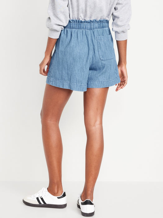 Extra High-Waisted Utility Shorts -- 4-inch inseam