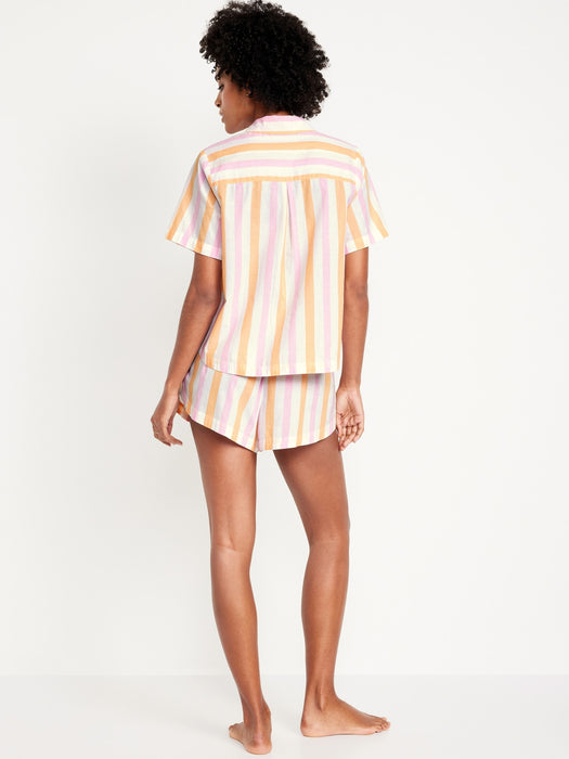 Poplin Pajama Short Set