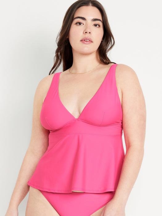 V-Neck Swing Tankini Swim Top