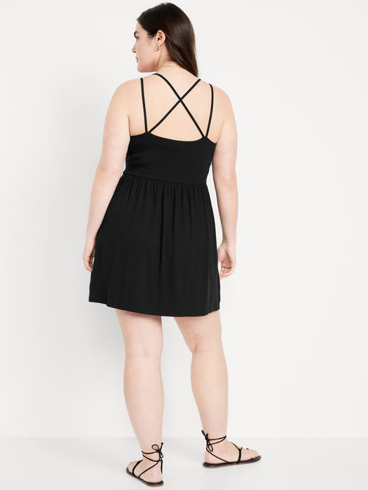 Fit & Flare Strappy Mini Dress