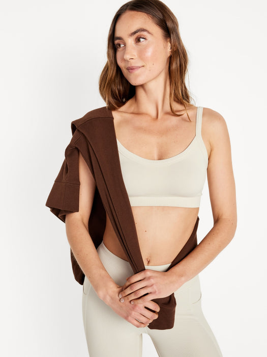 Light Support Fluid Seamless Ribbed Sports Bra